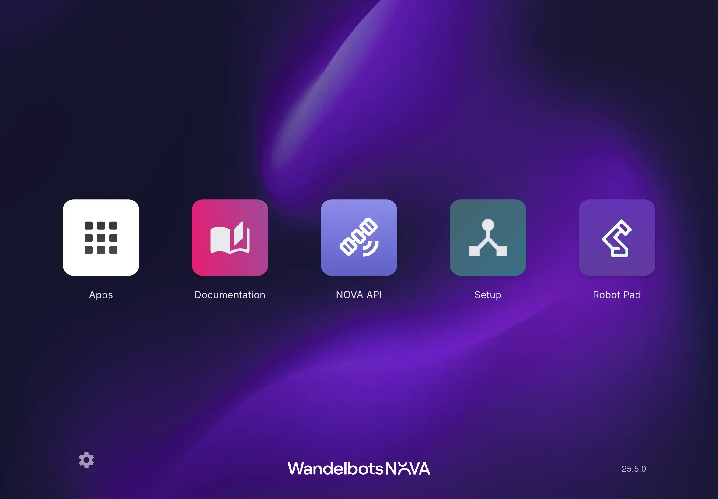 Wandelbots NOVA home screen