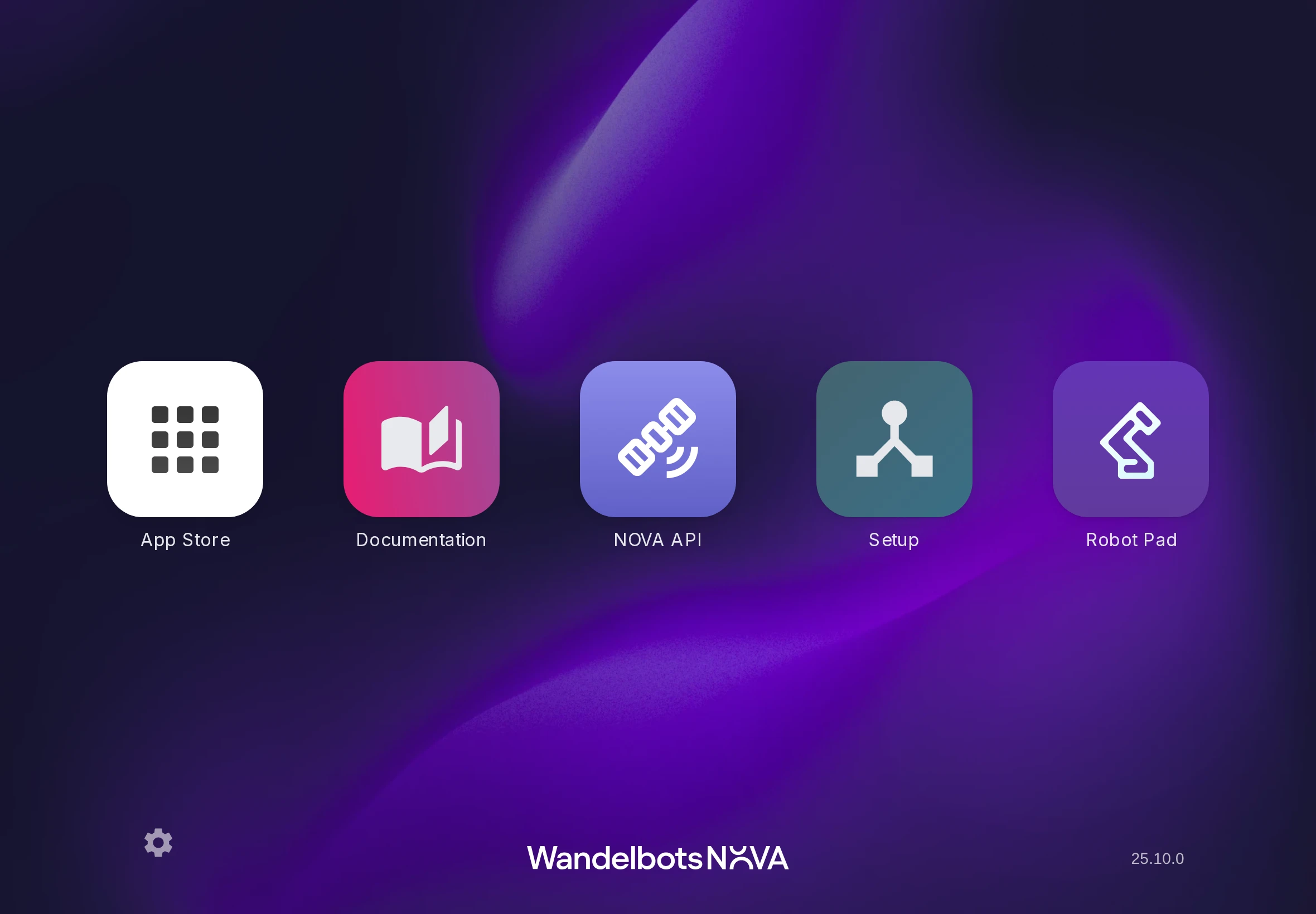 Wandelbots NOVA home screen