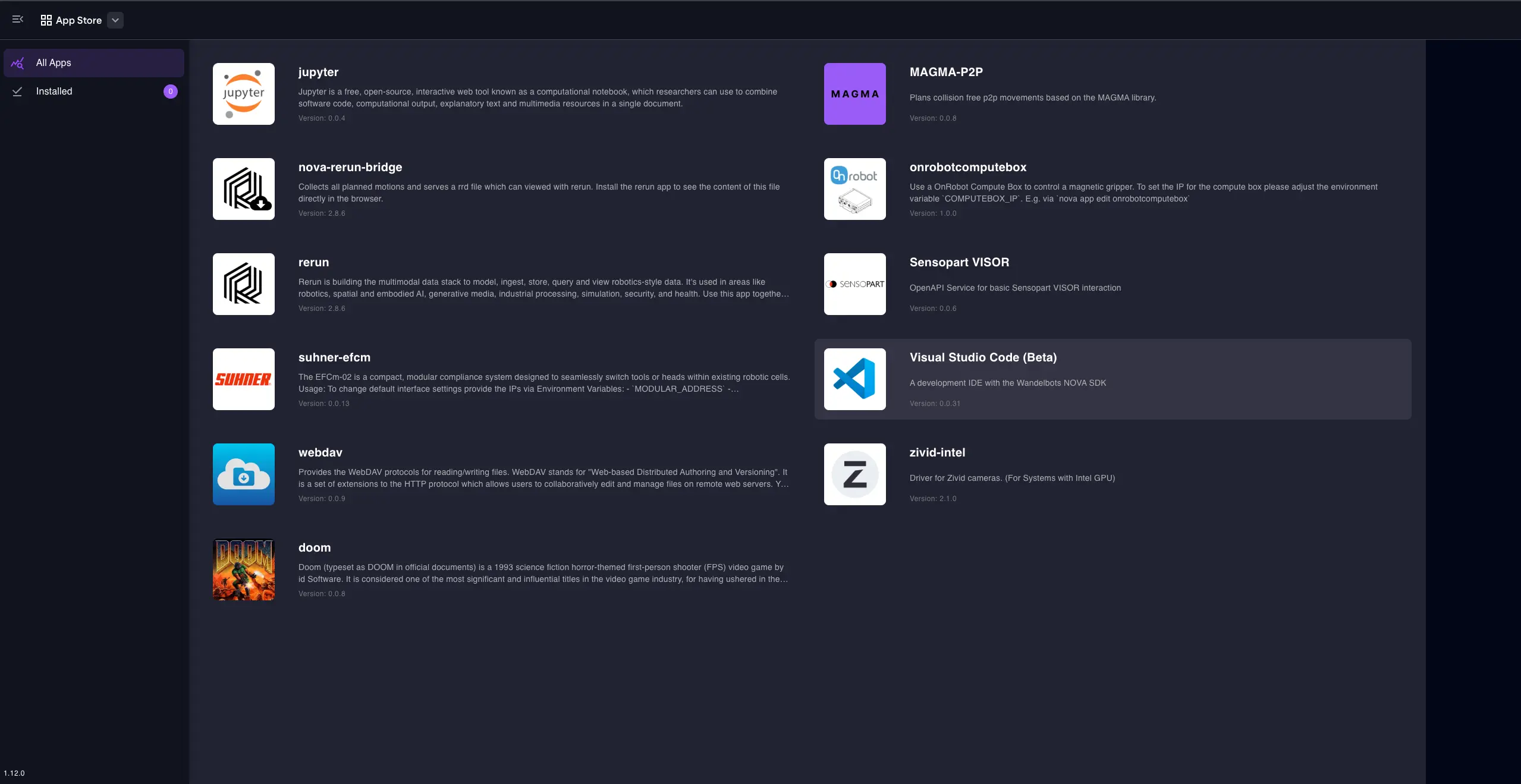 Install Visual Studio Code from App Store