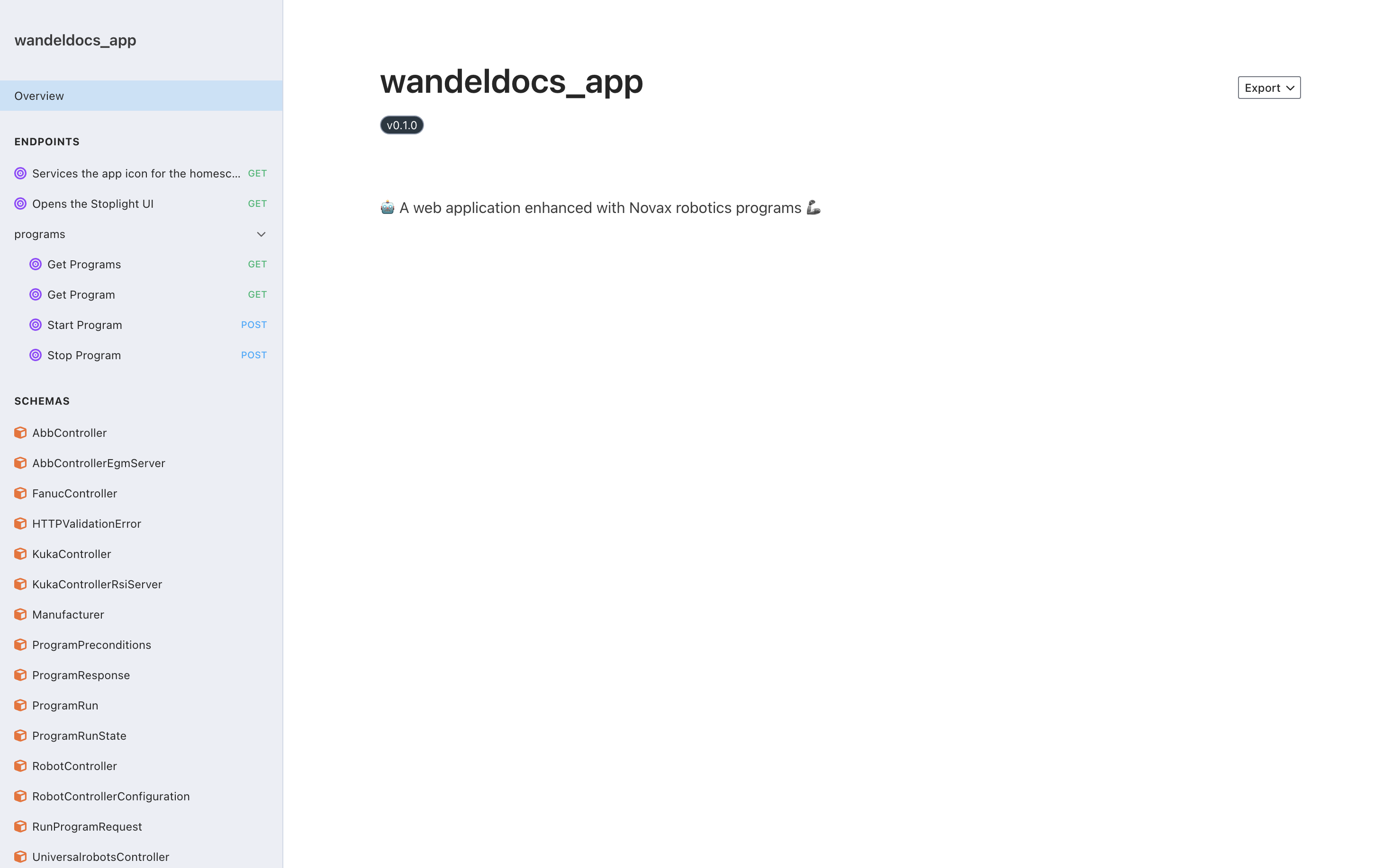 NOVA Python application interface