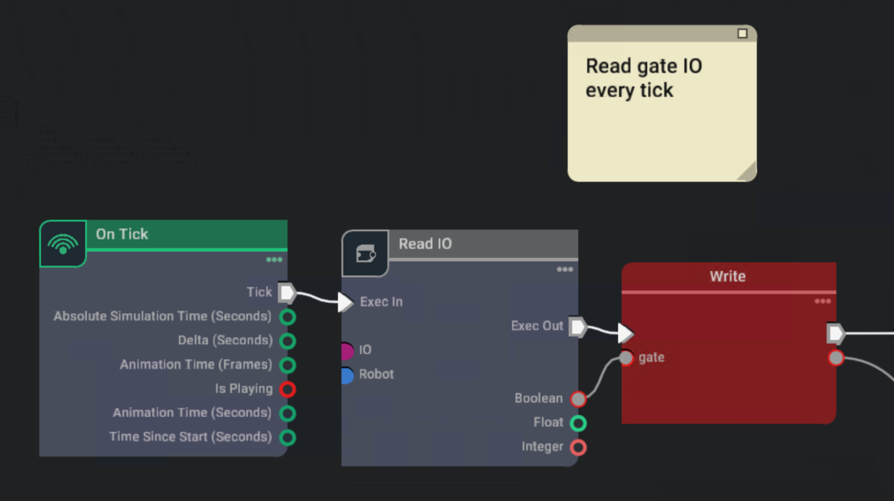 OGN On IO Change Isaac Sim™ node