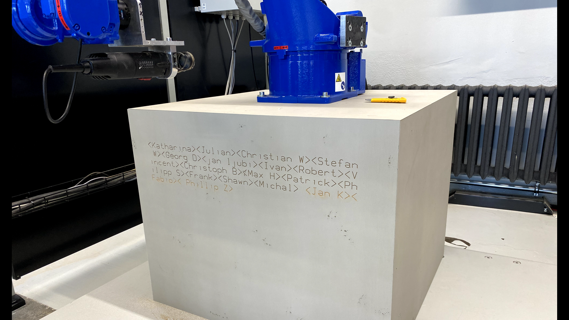 Text engraving with Wandelscript