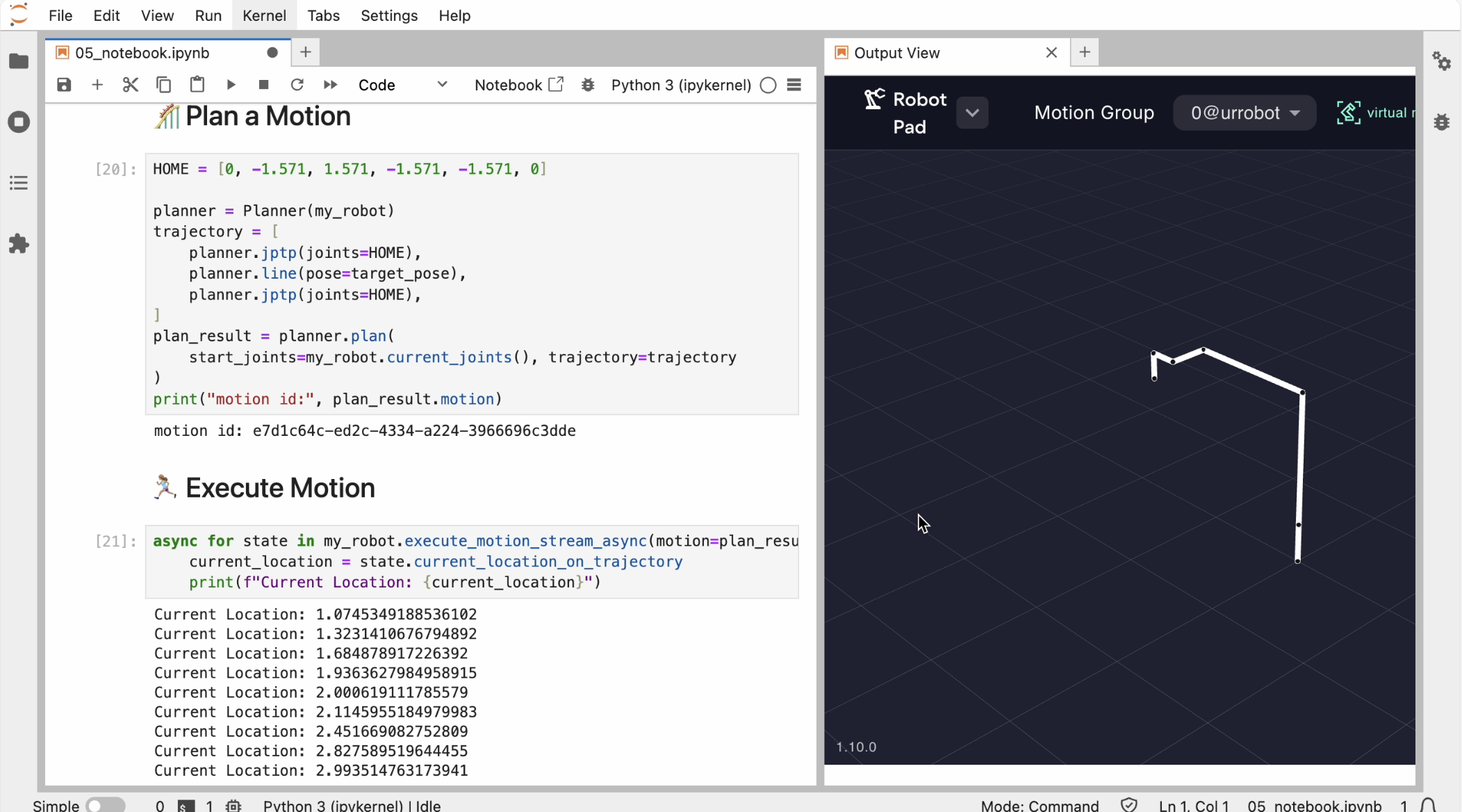 Deploy a Jupyter notebook on Wandelbots NOVA